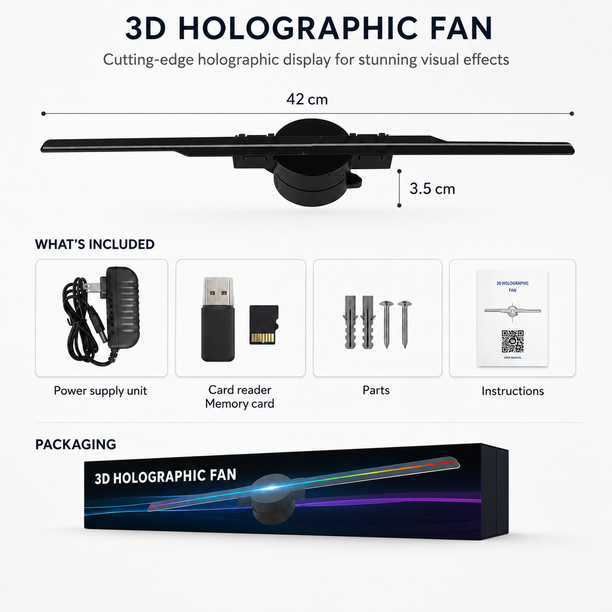 LeviaGlow™ Floating Hologram Fan — image 2